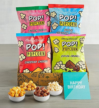 Harry & David Pop!™ Popcorn - "Happy Birthday" Gift Box 